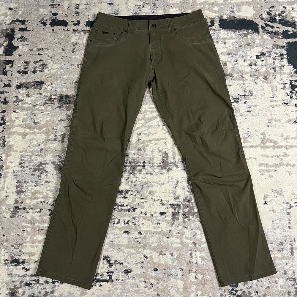 Kuhl Pants Mens 35x34/36x33 Revolvr Olive Cargo Hiking Outdoor Vintage Utility